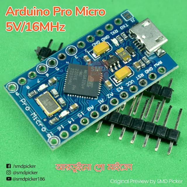 Arduino Micropro Expanded Module Arduino Pro Micro | SMDPicker
