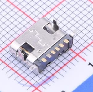 USB-C (USB TYPE-C) Receptacle Connector 6 Position Surface Mount, Right Angle