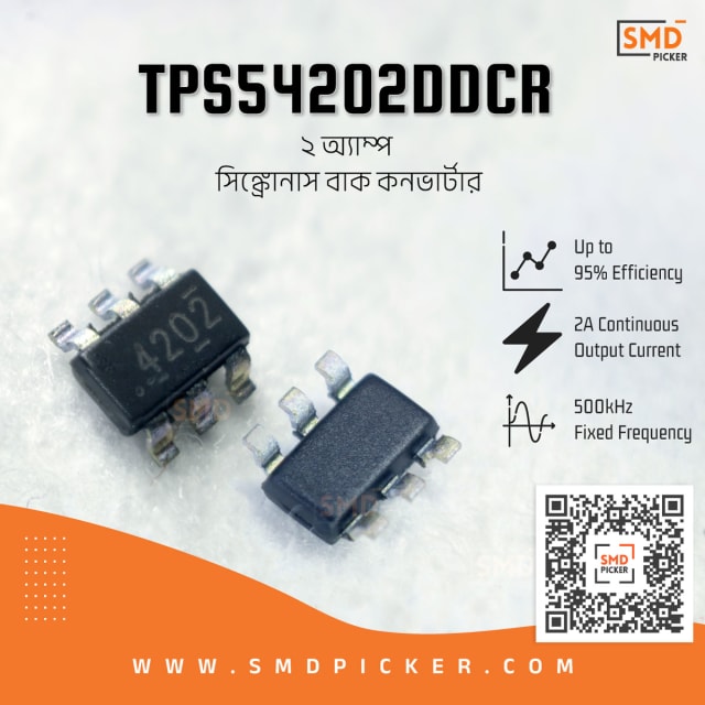 Ti TPS54202DDCR 2A Synchronous Buck Converter