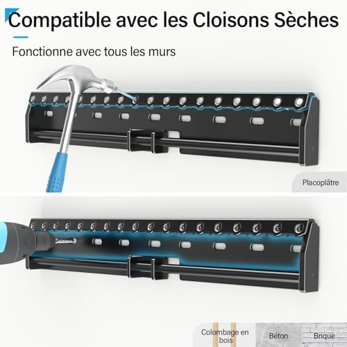 Vue 2 de Supcline Support Mural Tv