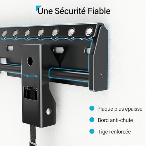 Vue 5 de Supcline Support Mural Tv