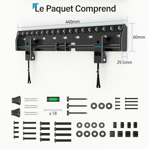 Vue 7 de Supcline Support Mural Tv