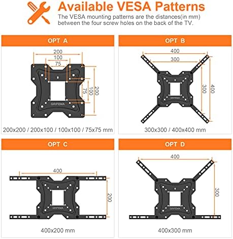 Vue 2 de Grifema Support Mural Tv