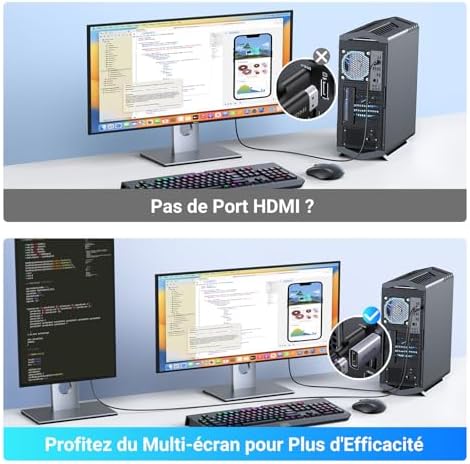 Vue 5 de Ugreen Lot De Adaptateur