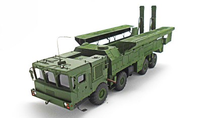 diecast military vehicle 9P78E Iskander