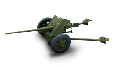 готовая модель пушки 45mm M42 (1942)