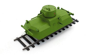 готовая модель Бронедрезина ДТ-45