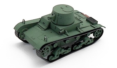 diecast tank Vickers E Ver. B