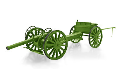 diecast 3' gun 1900-1902