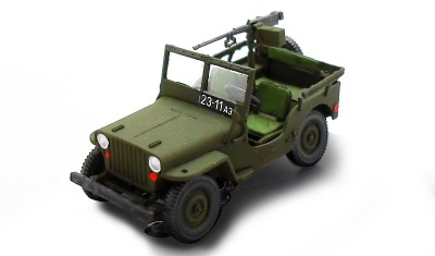 готовая модель автомобиля Willys MB