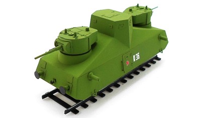 готовая модель Бронедрезина Д-3