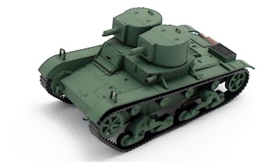 diecast tank Vickers E Ver. A