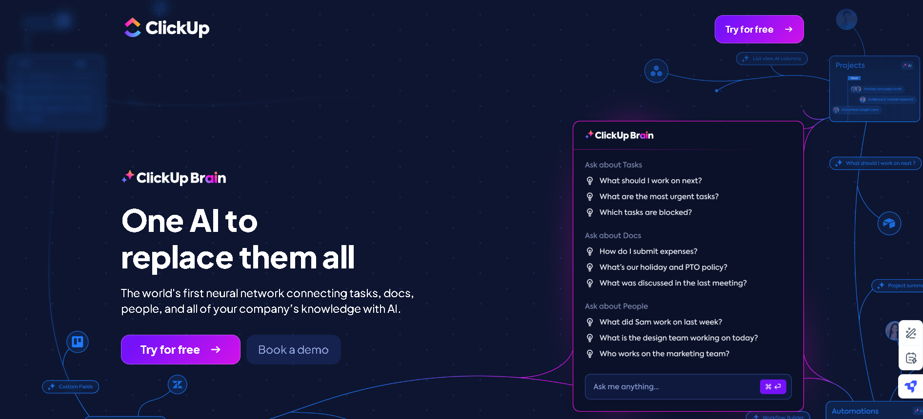 ClickUp Brain AI