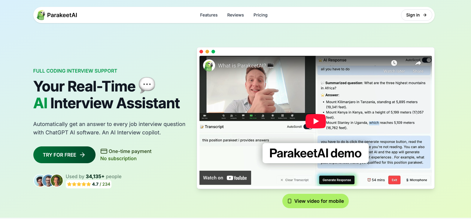 Parakeet AI