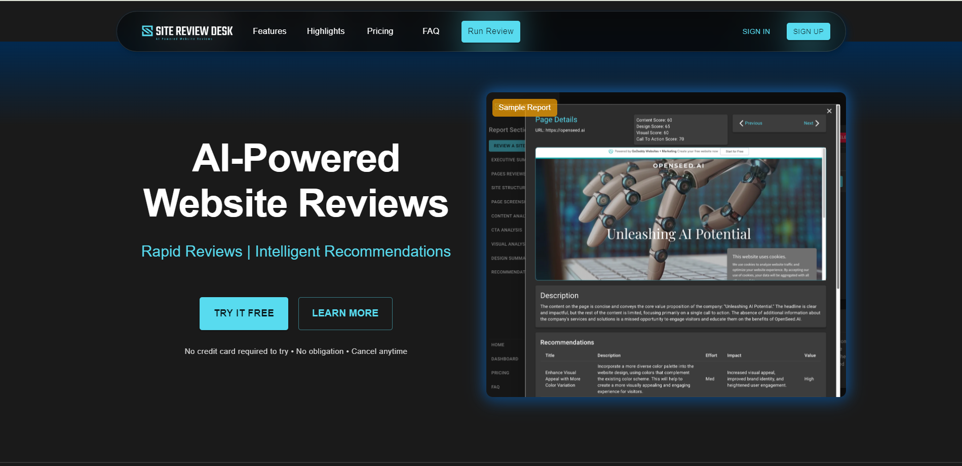 Site Review Desk