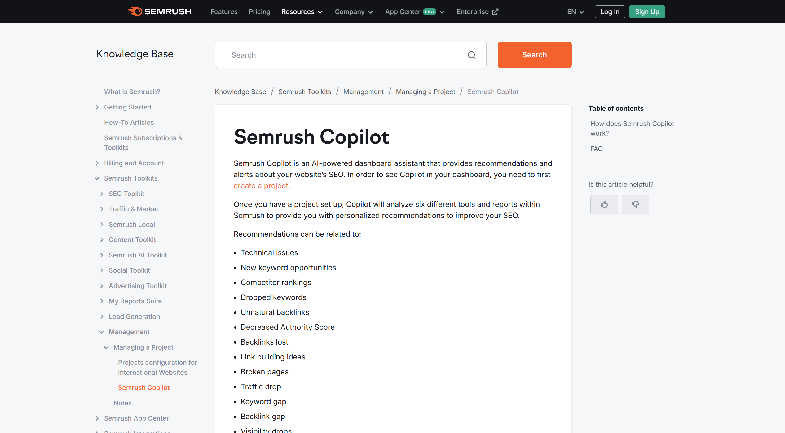 Semrush Copilot