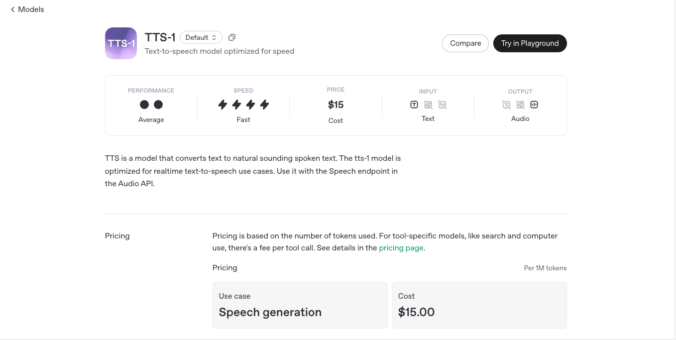 OpenAI TTS1