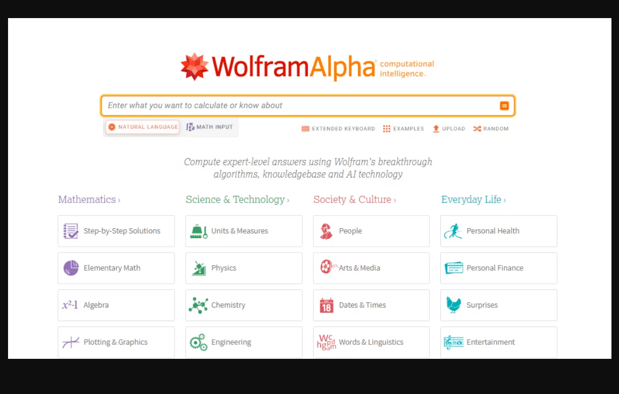 Wolfram Alpha