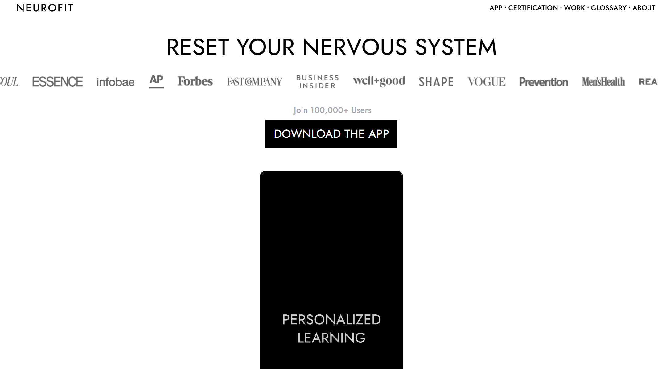 NEUROFIT App