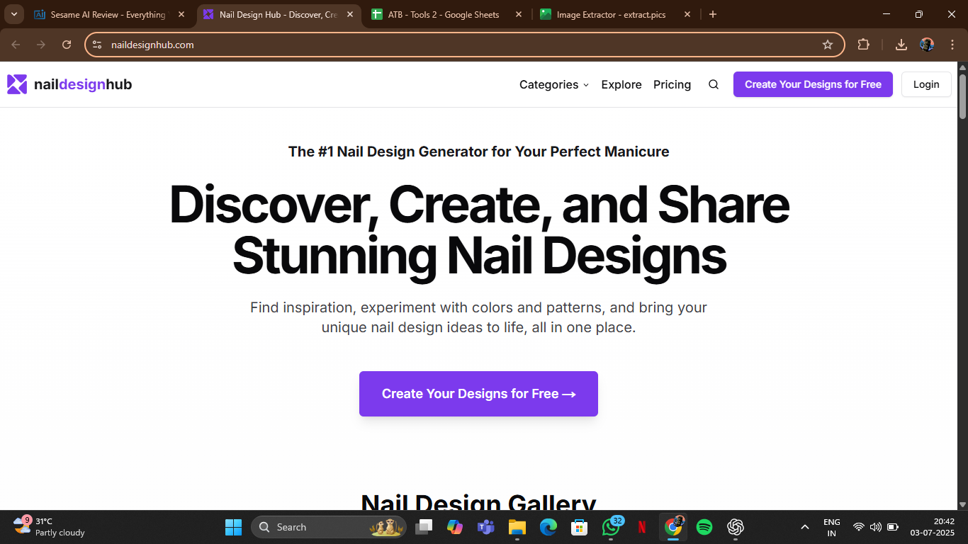 Nail Designer Generator