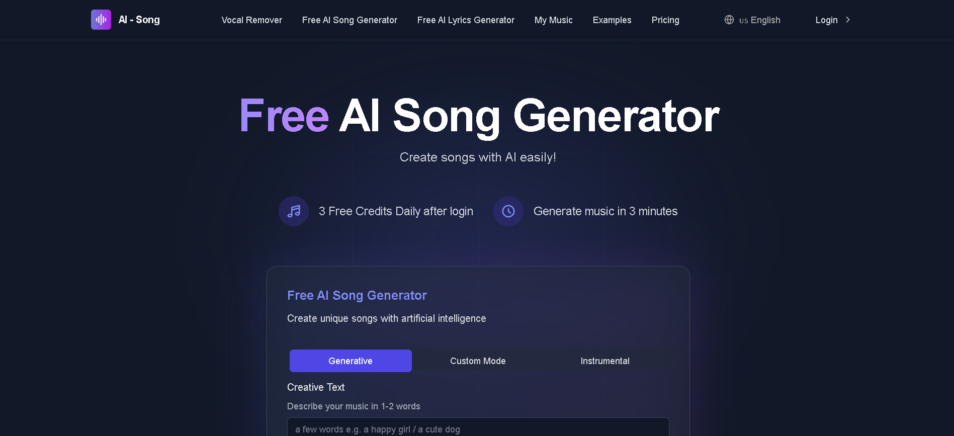 Free AI Song Generator