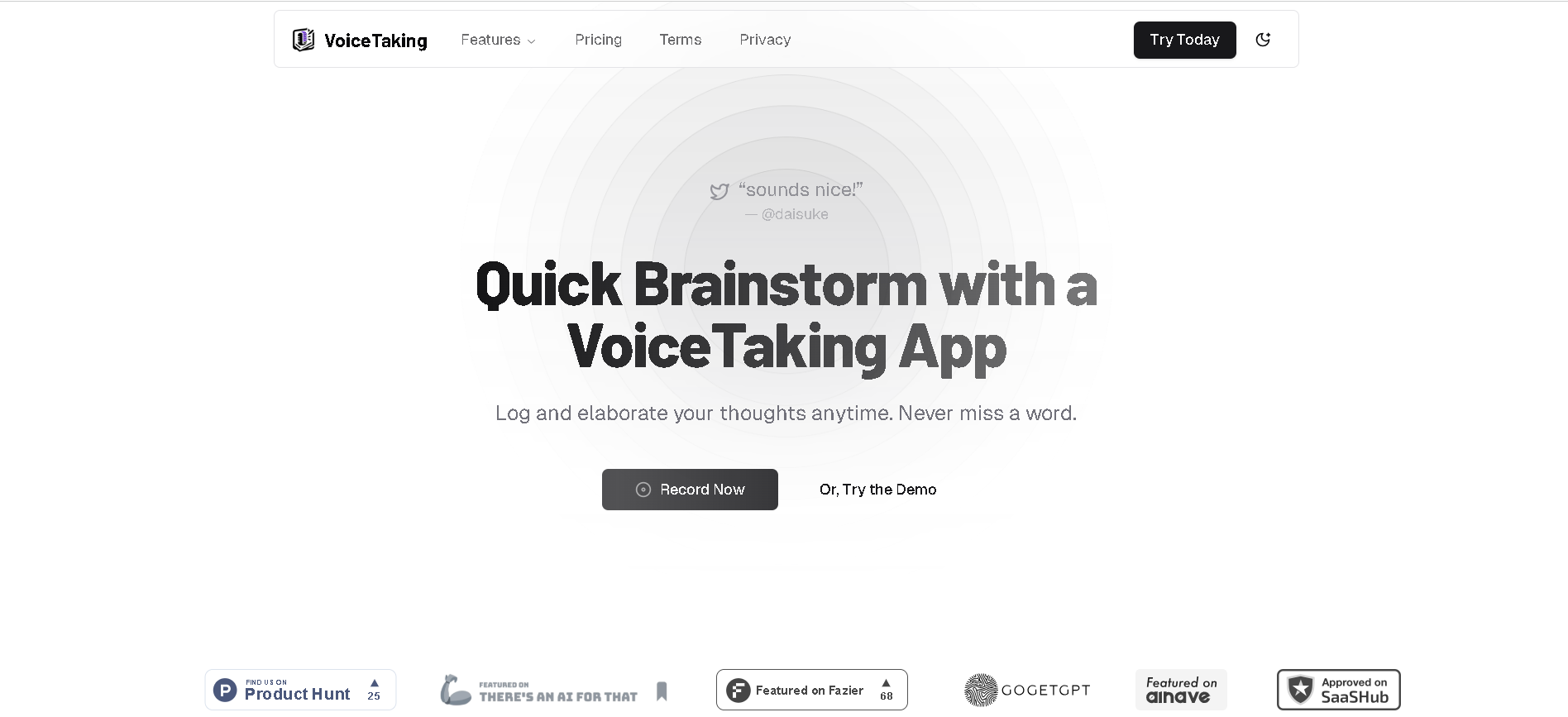 VoiceTaking
