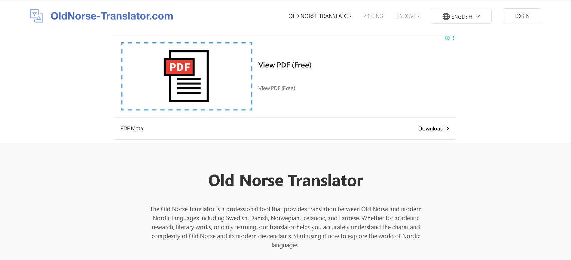 Old Norse Translator
