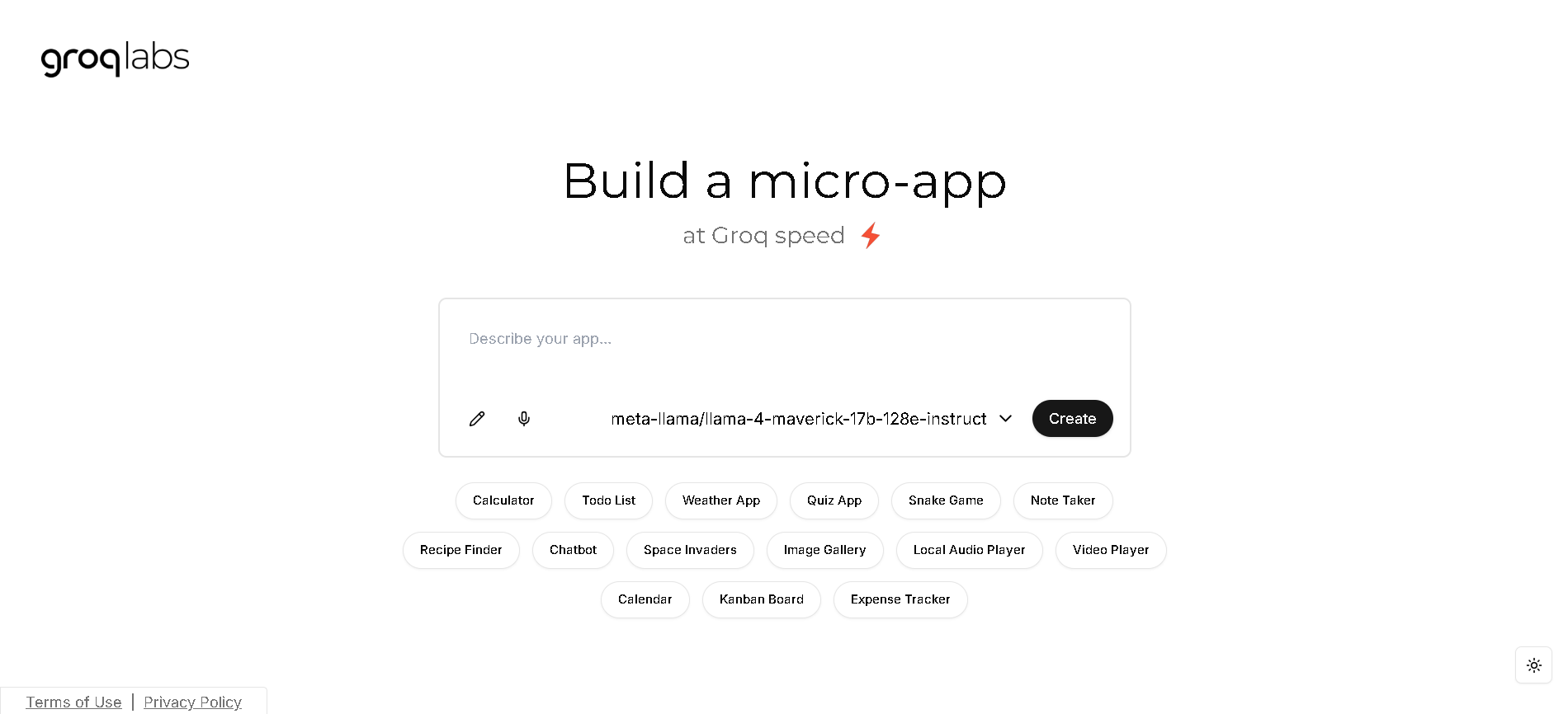 Groq APP Gen