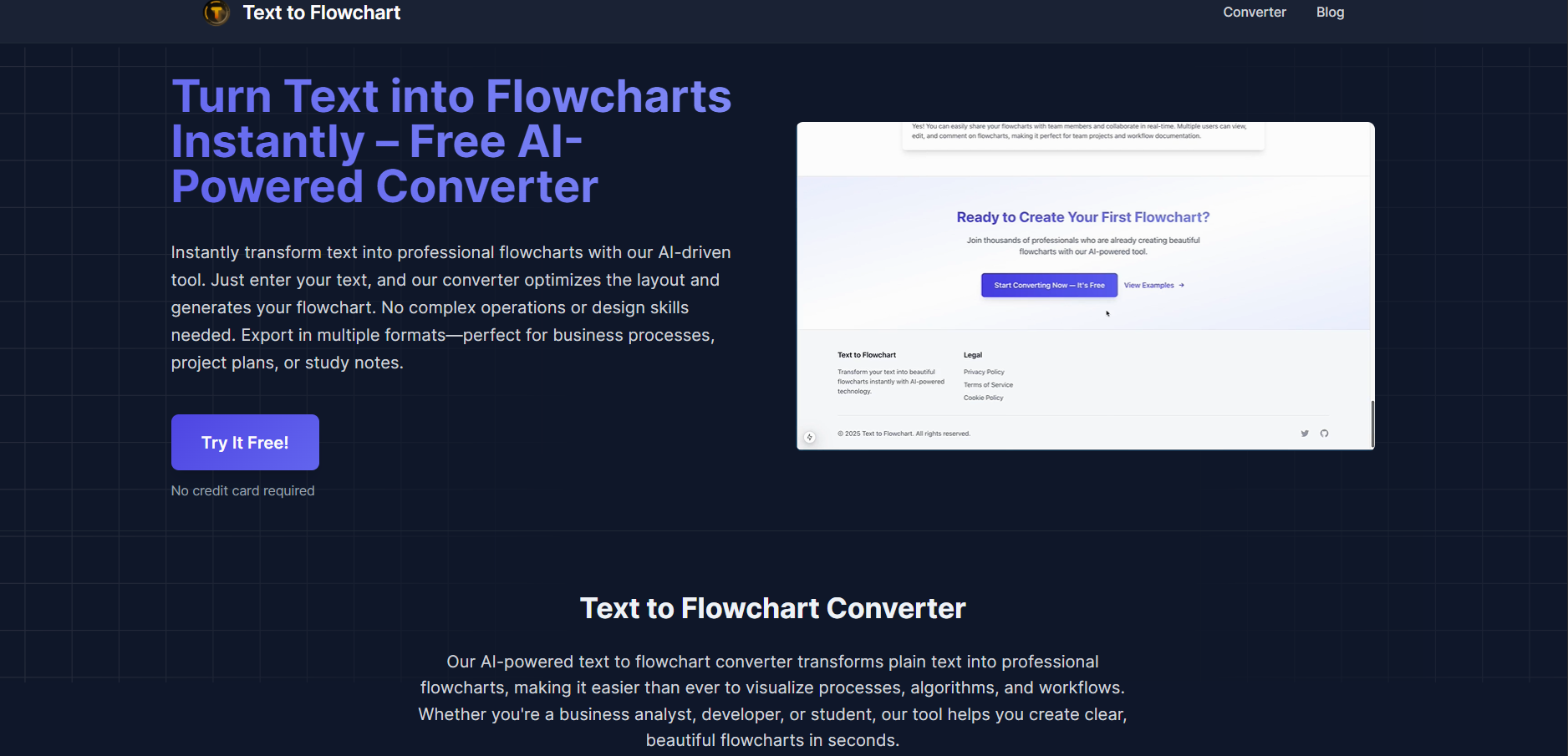 Text To Flowchart Converter