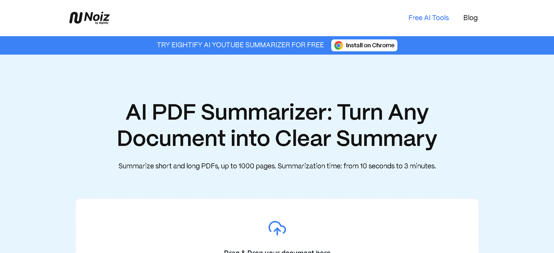 Noiz AI PDF Summarizer