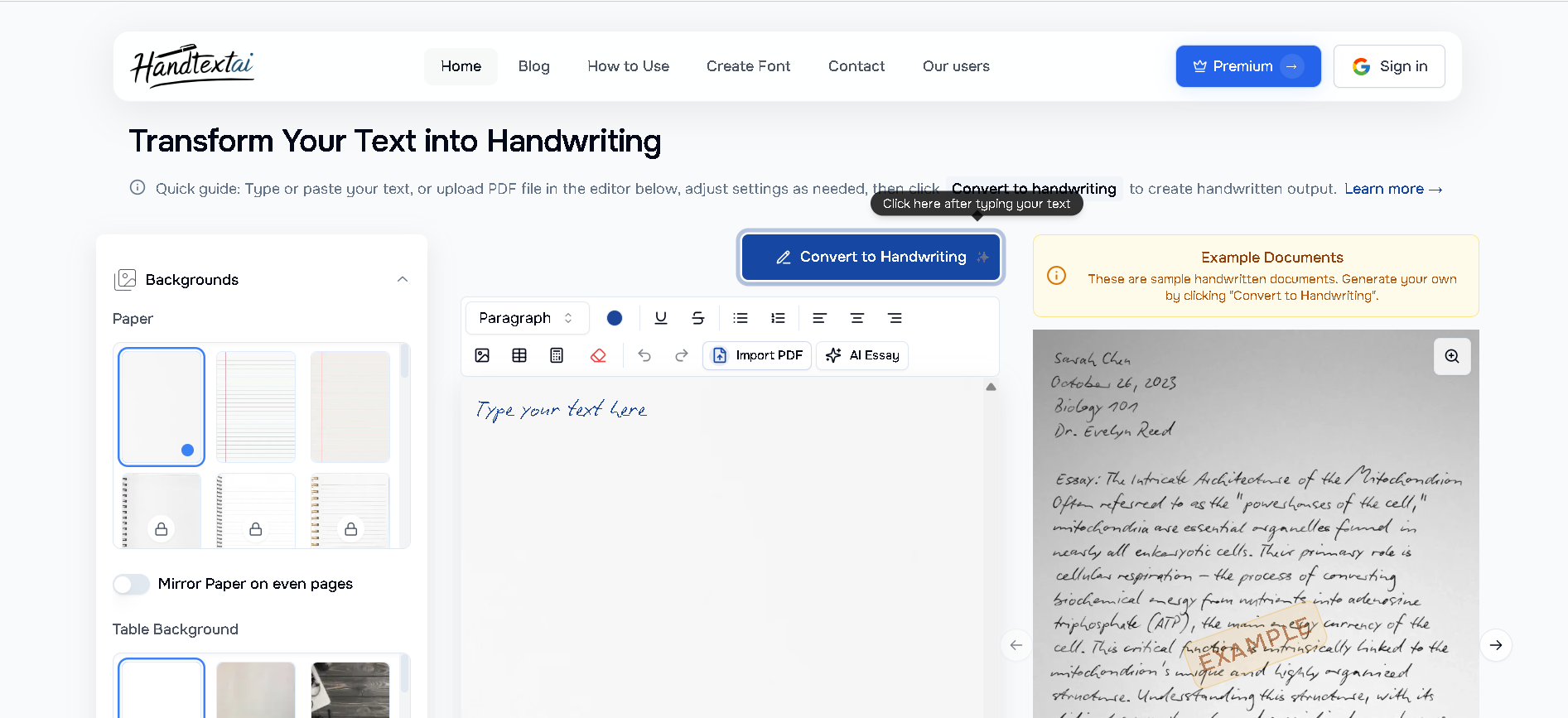 HandtextAI