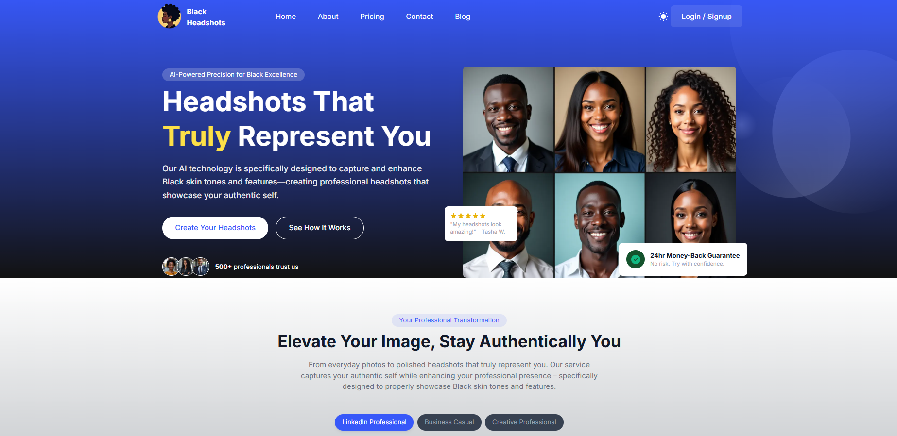Black Headshots AI