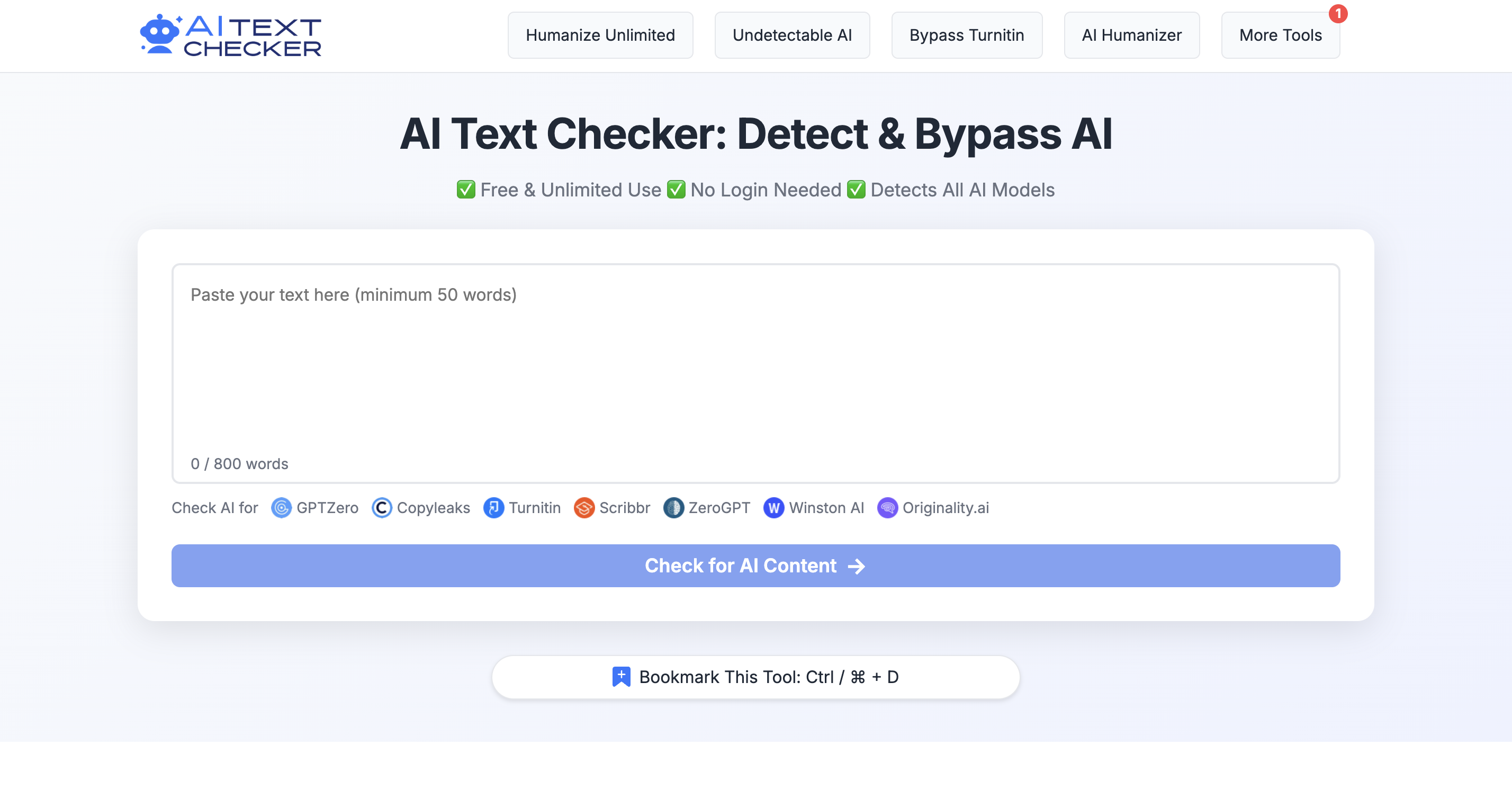 AI Text Checker
