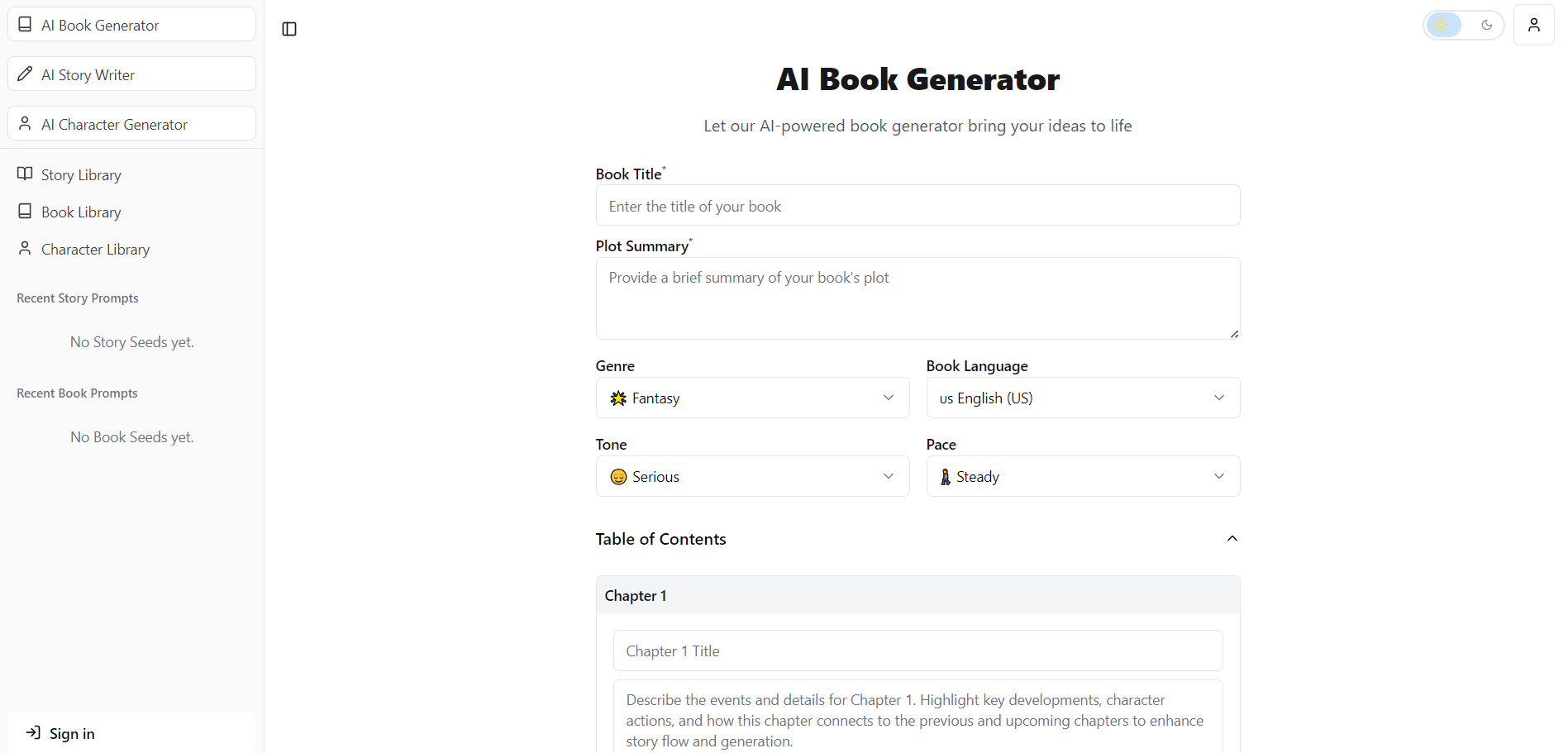 AI Book Generator