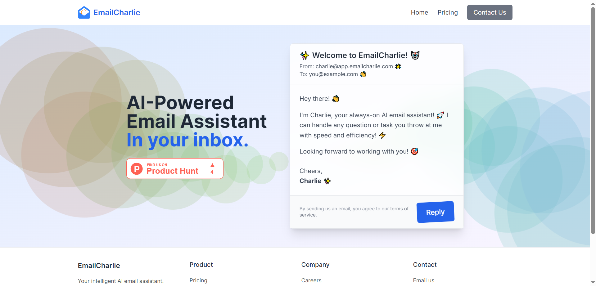Email Charlie