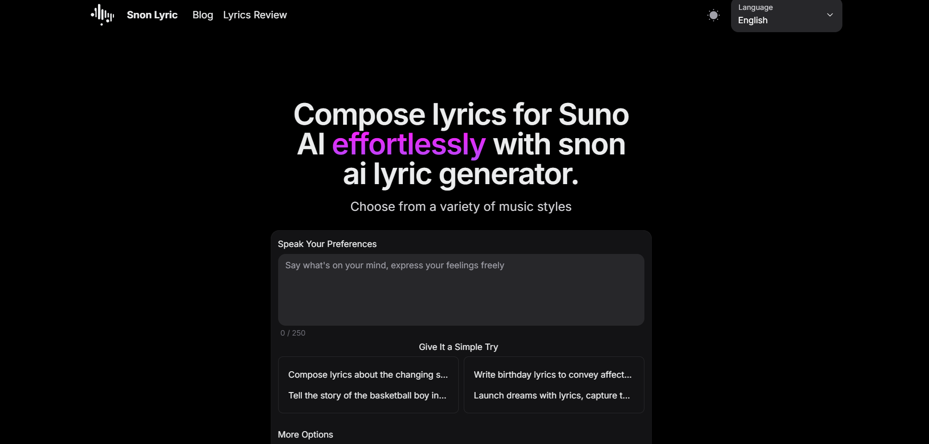 Snon Lyric