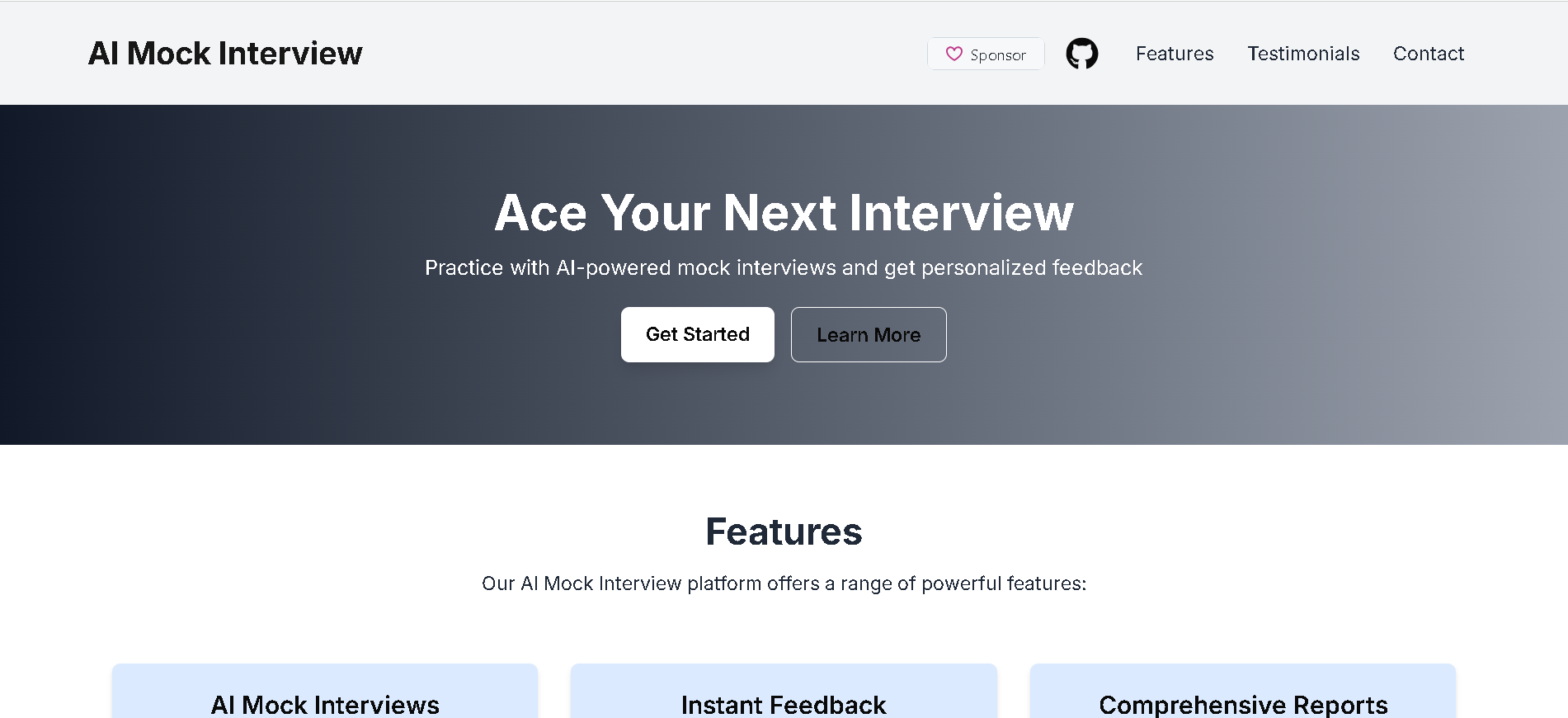 AI Mock Interview