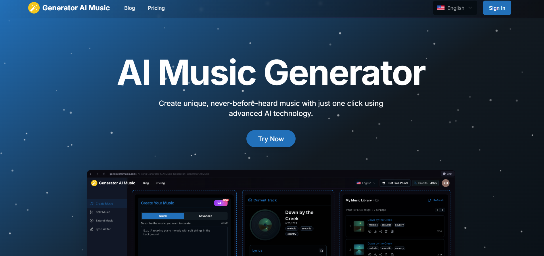 Generator AI Music