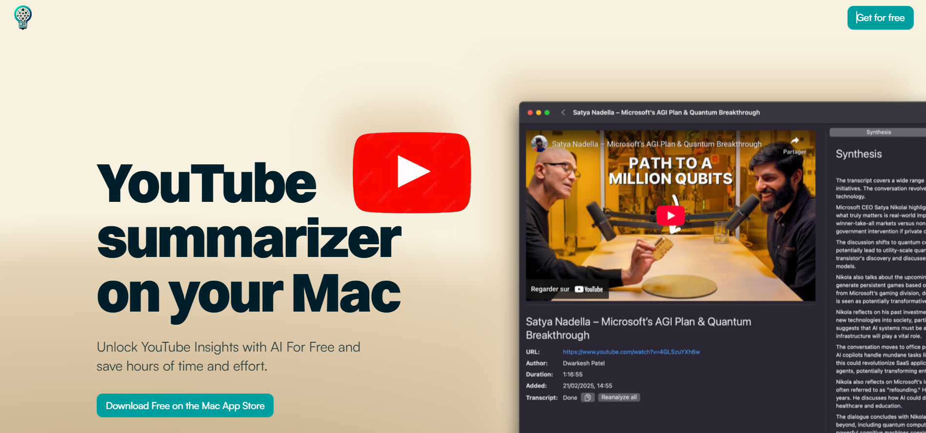 AI Summarizer for YouTube
