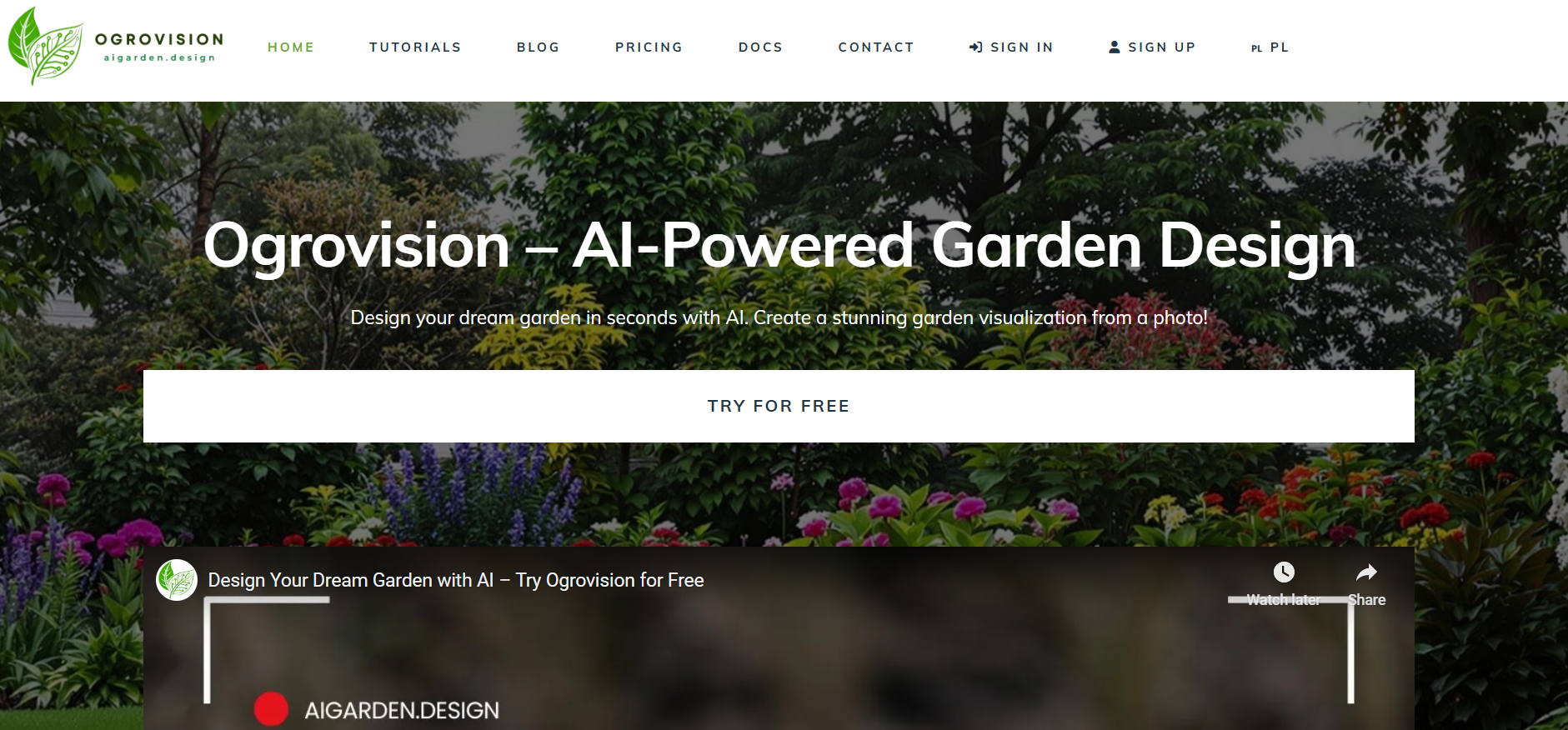 AI Garden Design