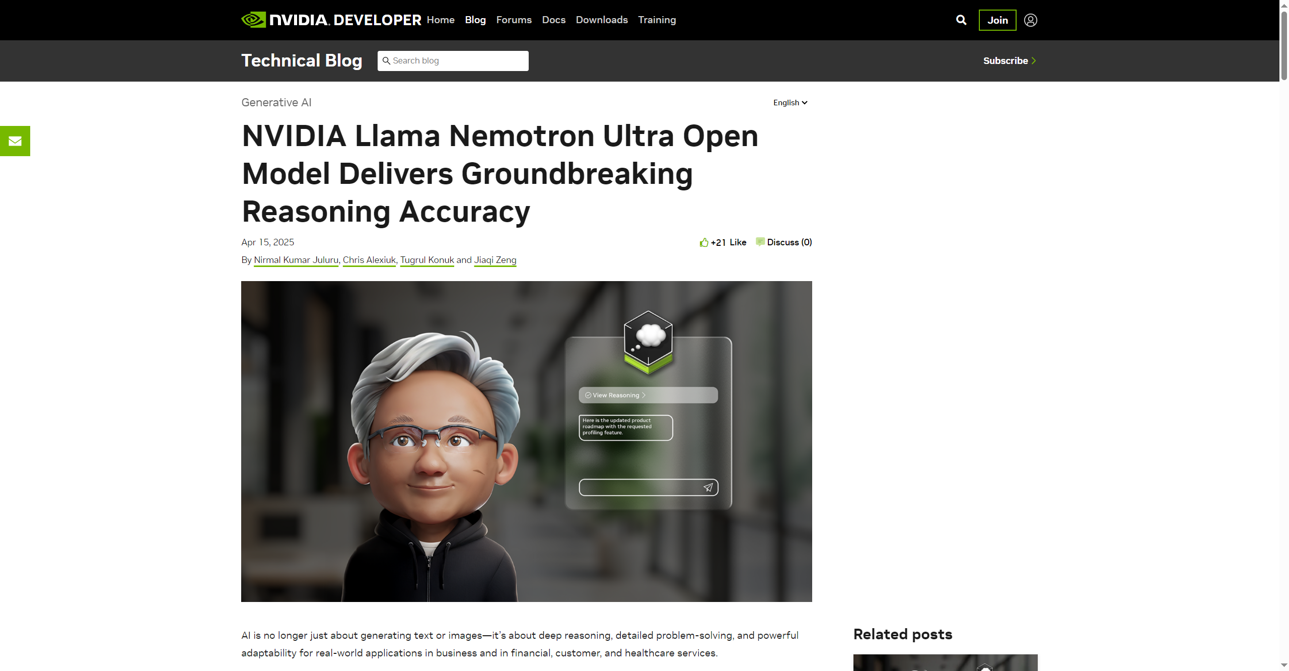 NVidia Llama Nemotron Ultra