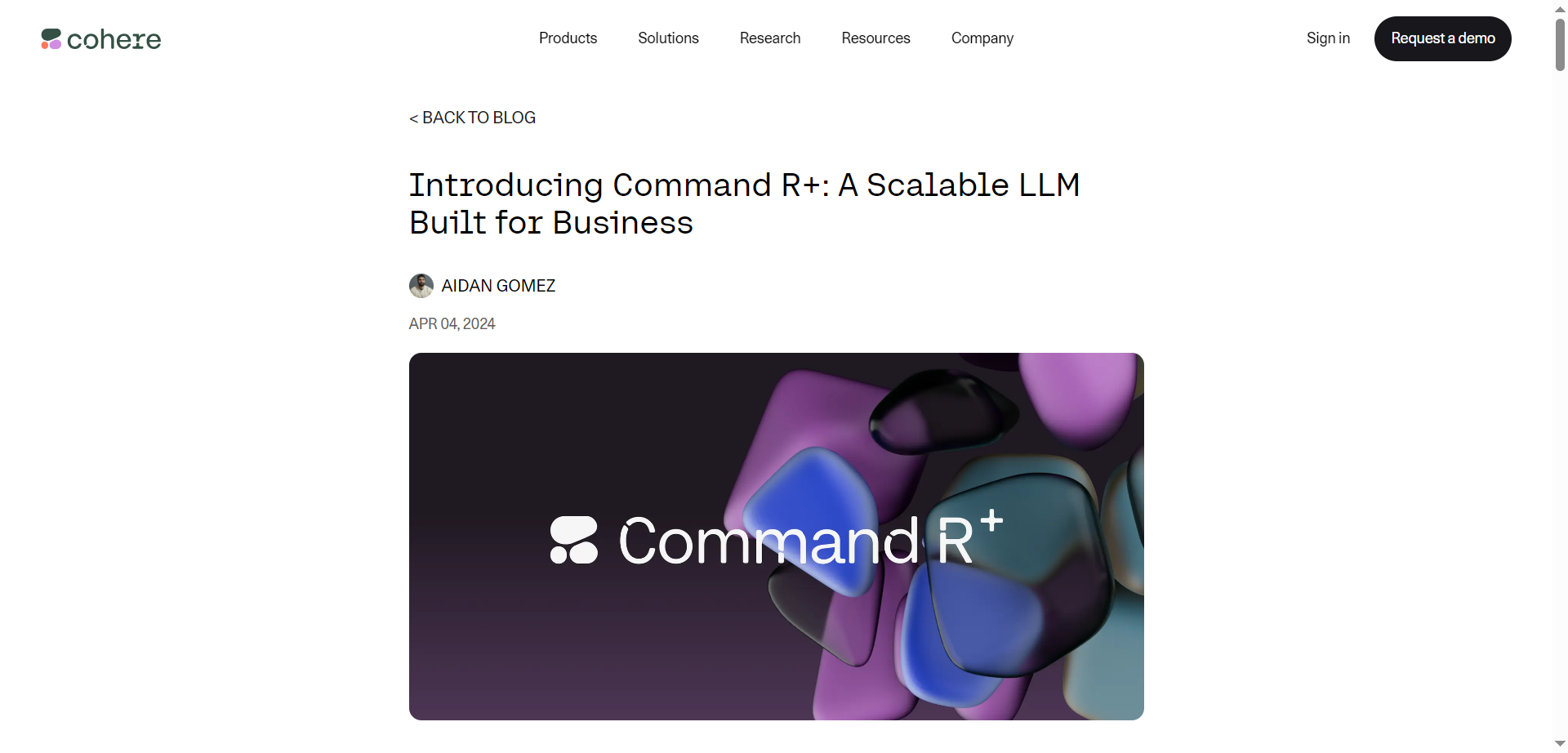 Cohere - Command R+