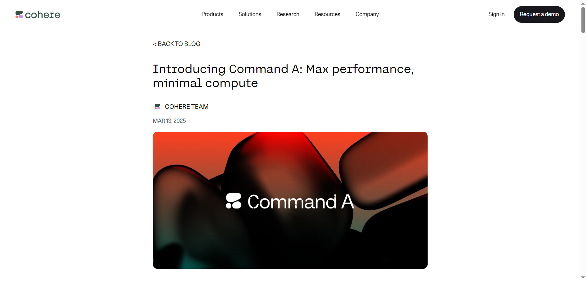 Cohere - Command A