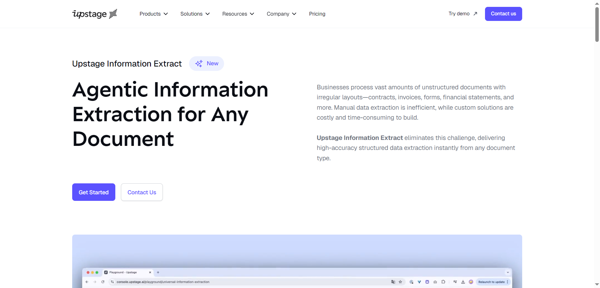 Upstage - Information Extract
