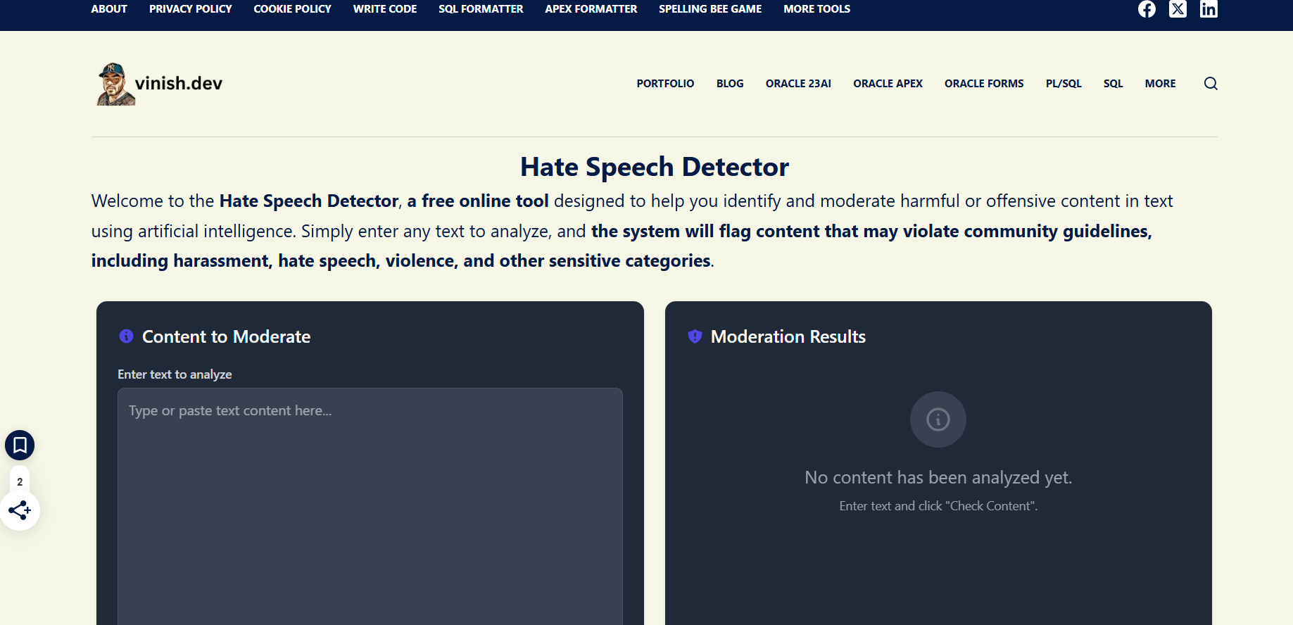 Hate Speech Detector