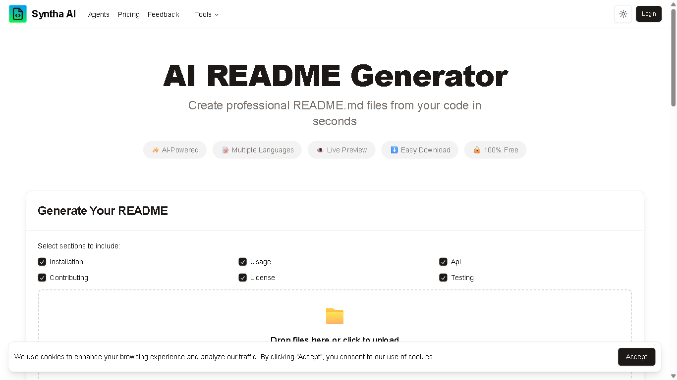 Syntha README Generator