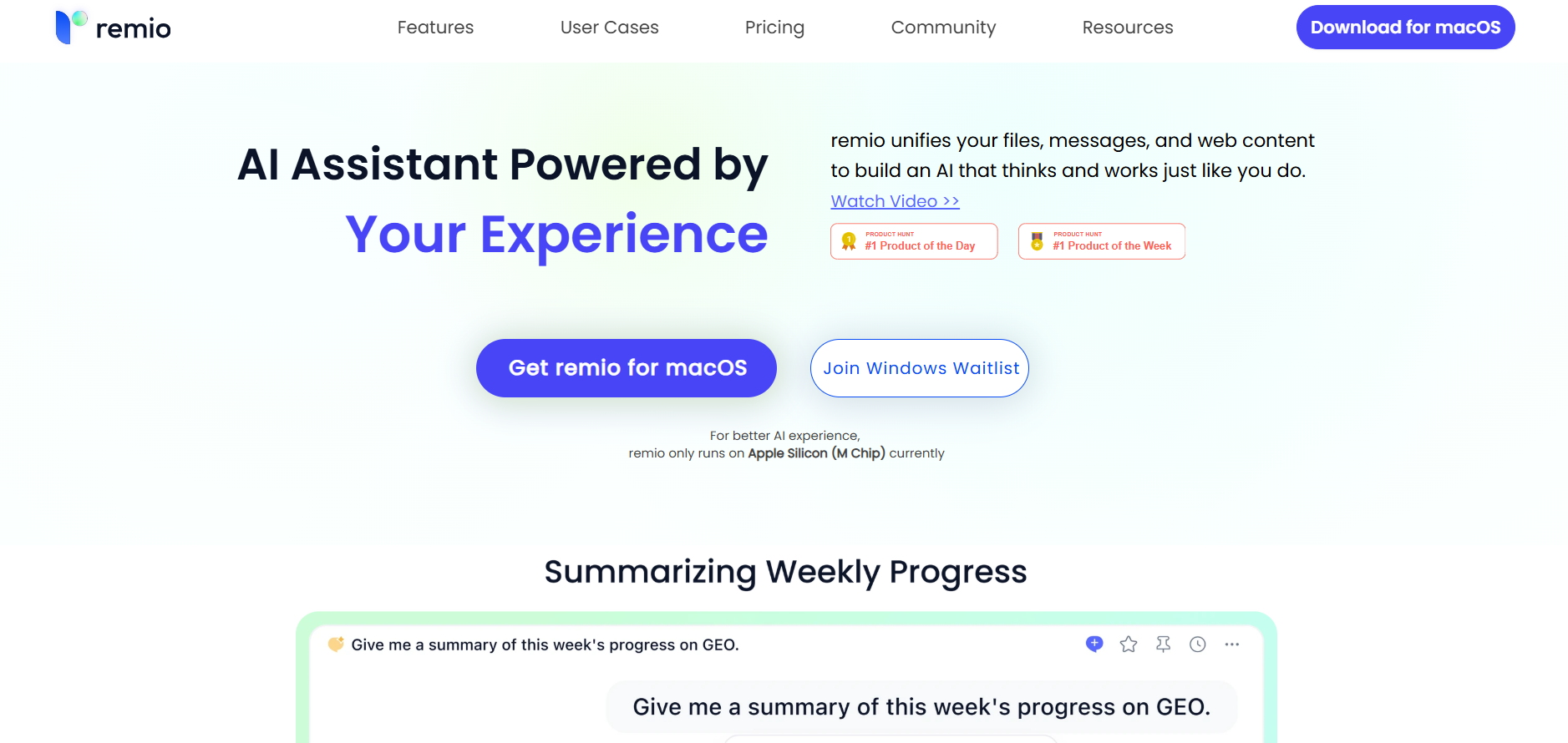 remio: Your Personal AI Assist