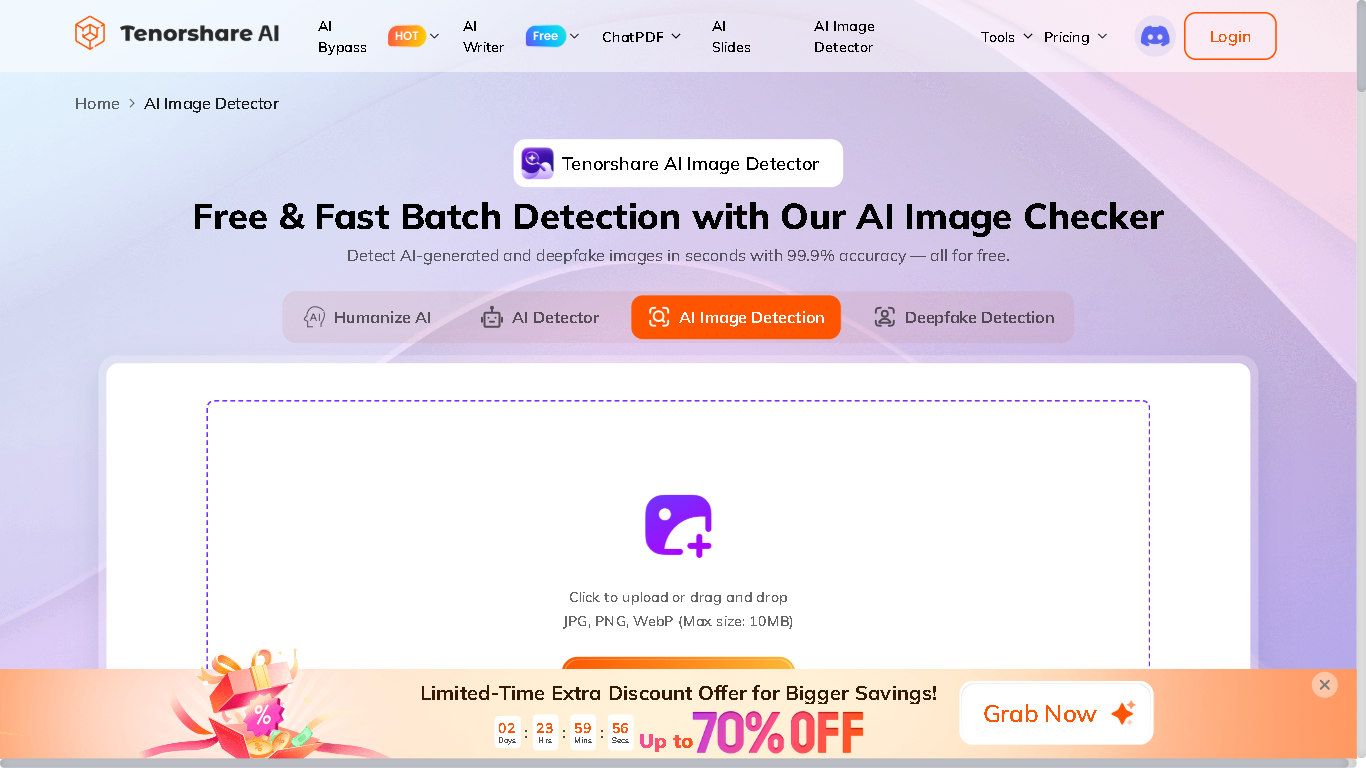 Tenorshare AI Image Detector