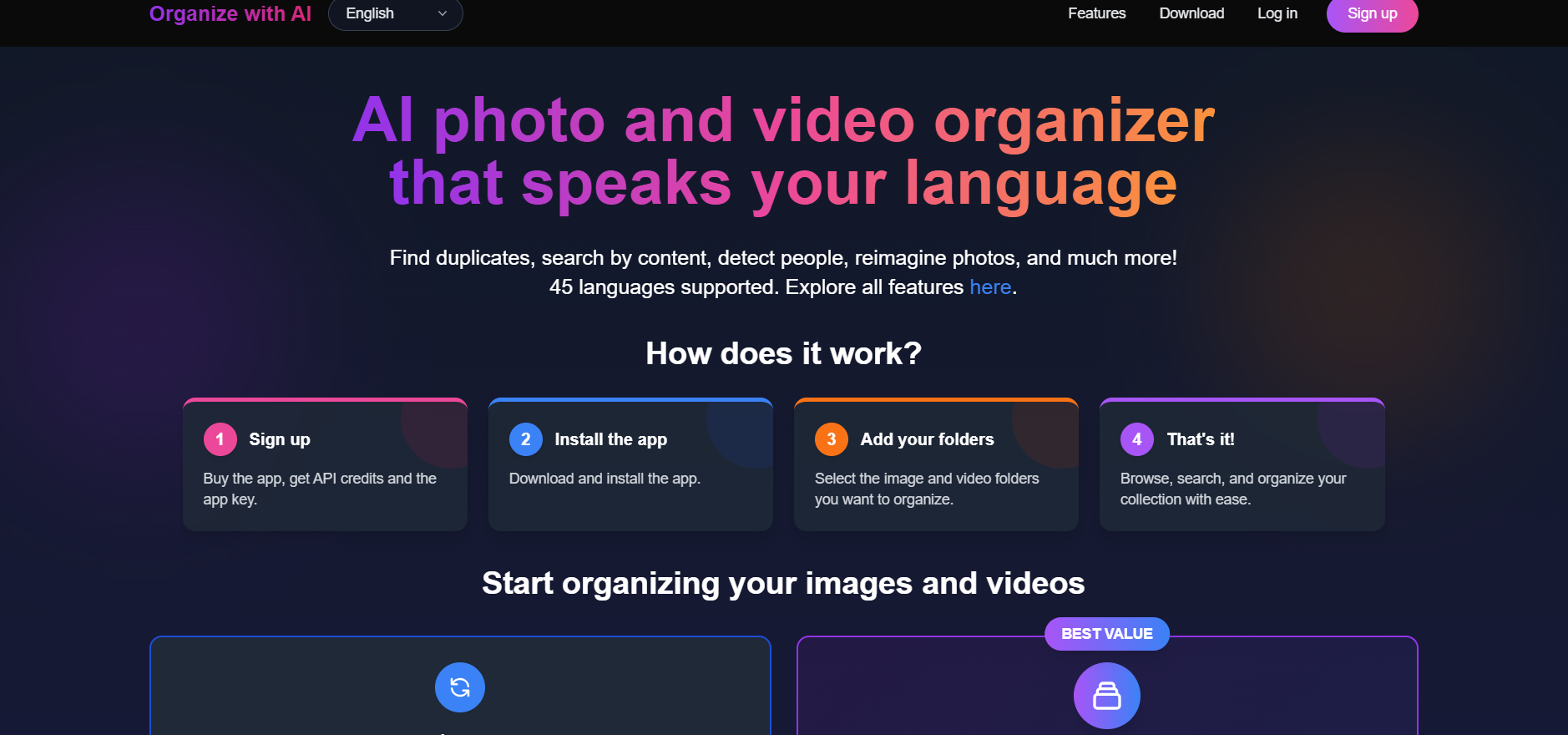 Organize with AI