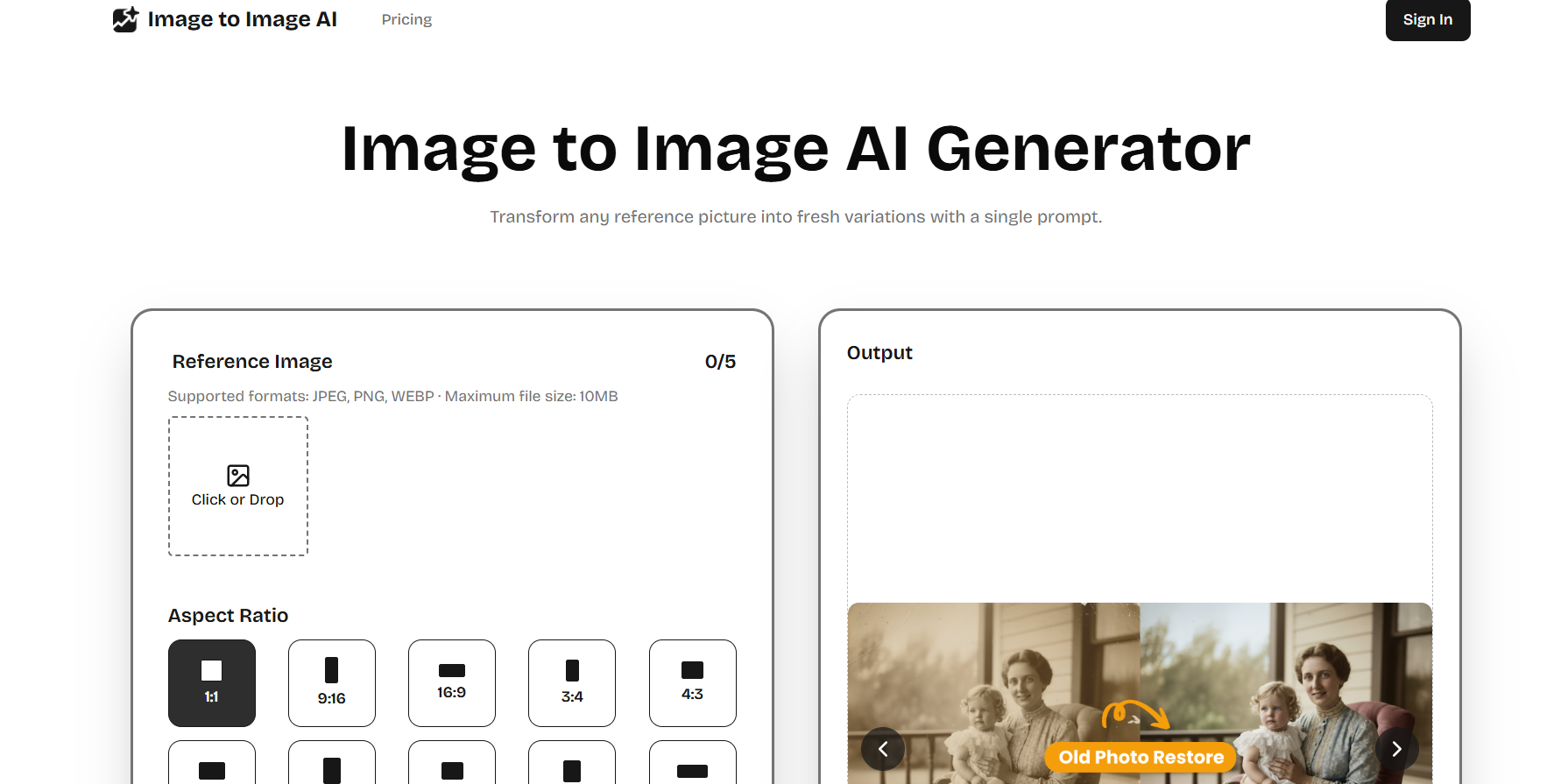 Image to Image AI